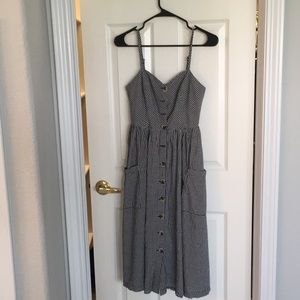 Black and white plaid dress